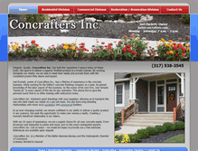 Tablet Screenshot of concrafters.com